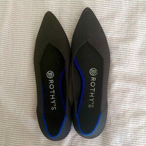 Rothy's Black Pointed Toe Flats